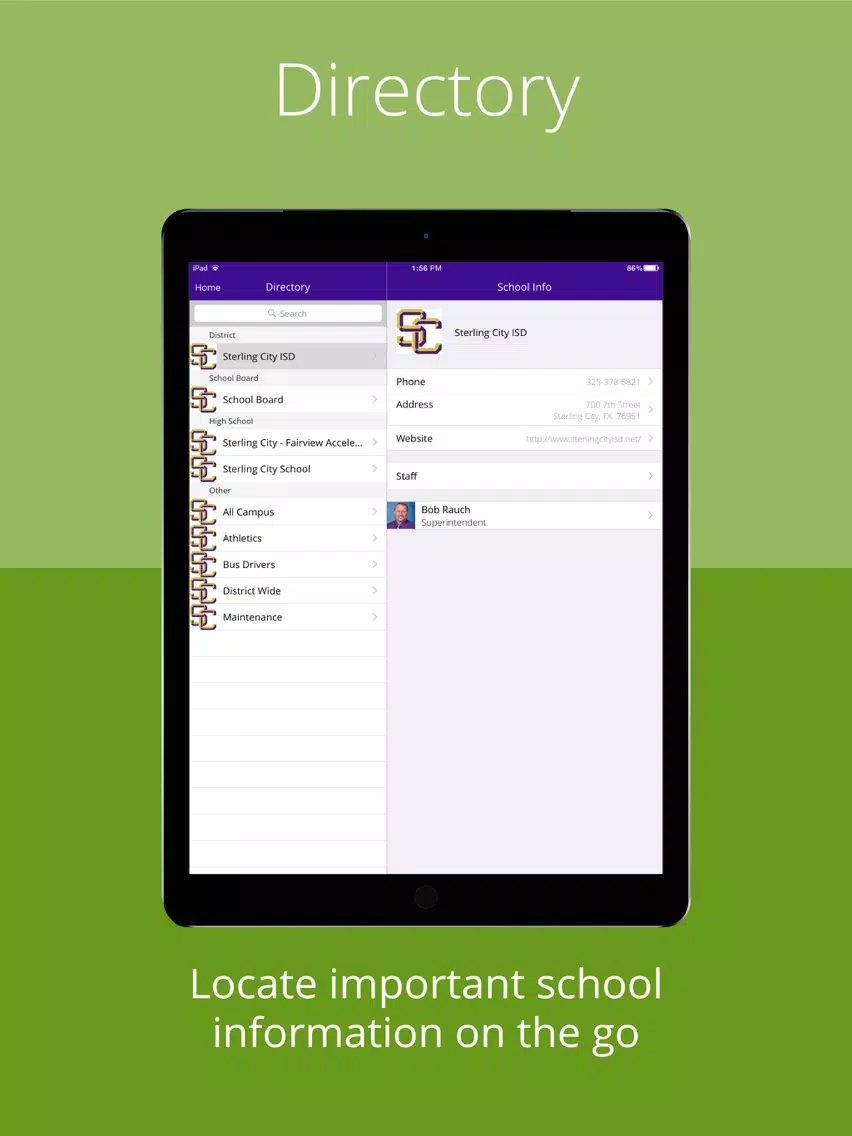 Скриншоты Sterling City ISD iPad 