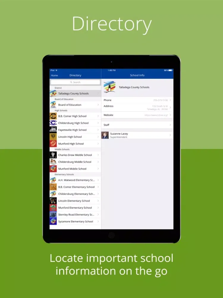 Talladega County Schools iPad  Screenshots