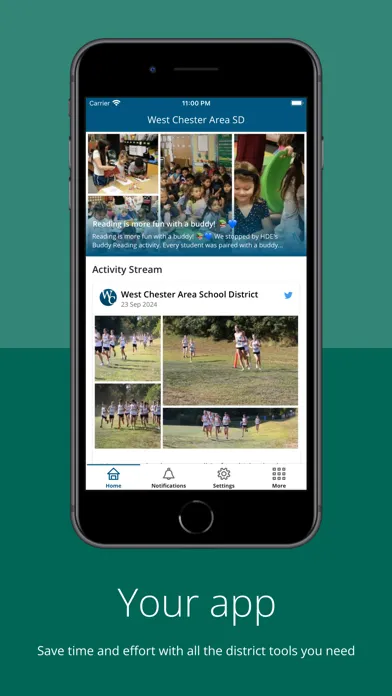 Tangkapan layar West Chester Area SD