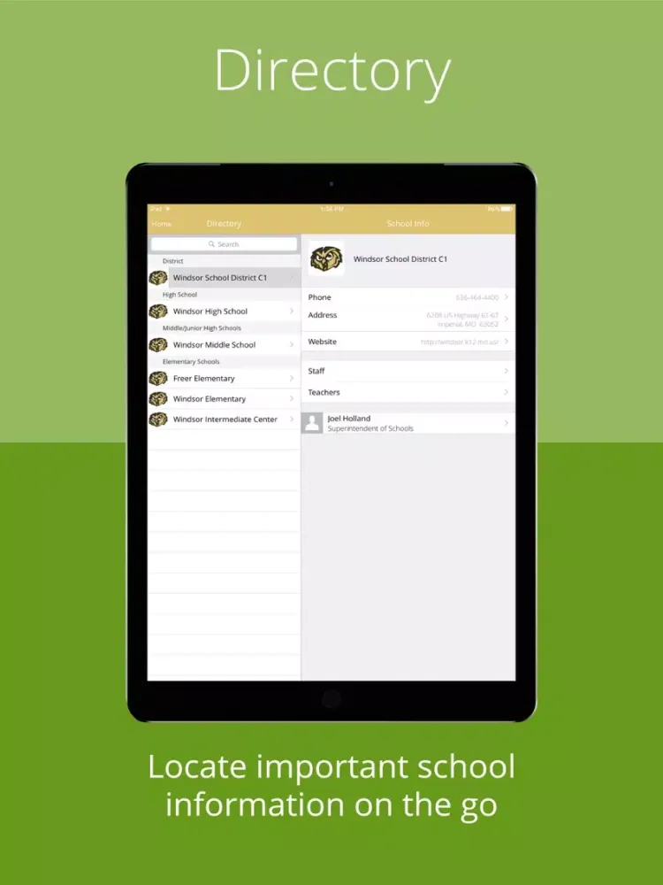 Windsor C-1 School District iPad 应用截图
