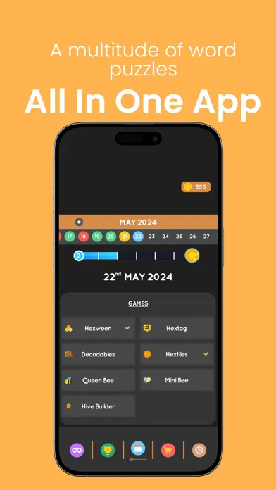 HexaBee - Word Games Screenshots