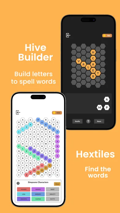 HexaBee - Word Games Screenshots