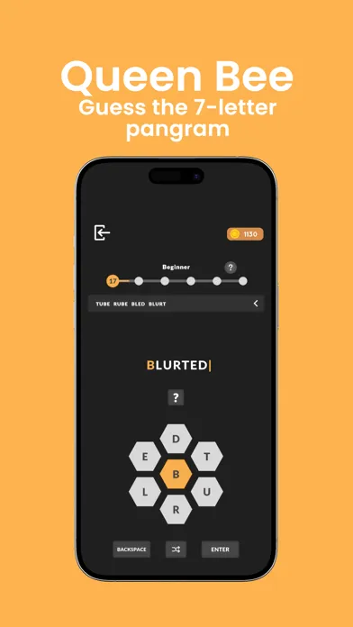HexaBee - Word Games Screenshots