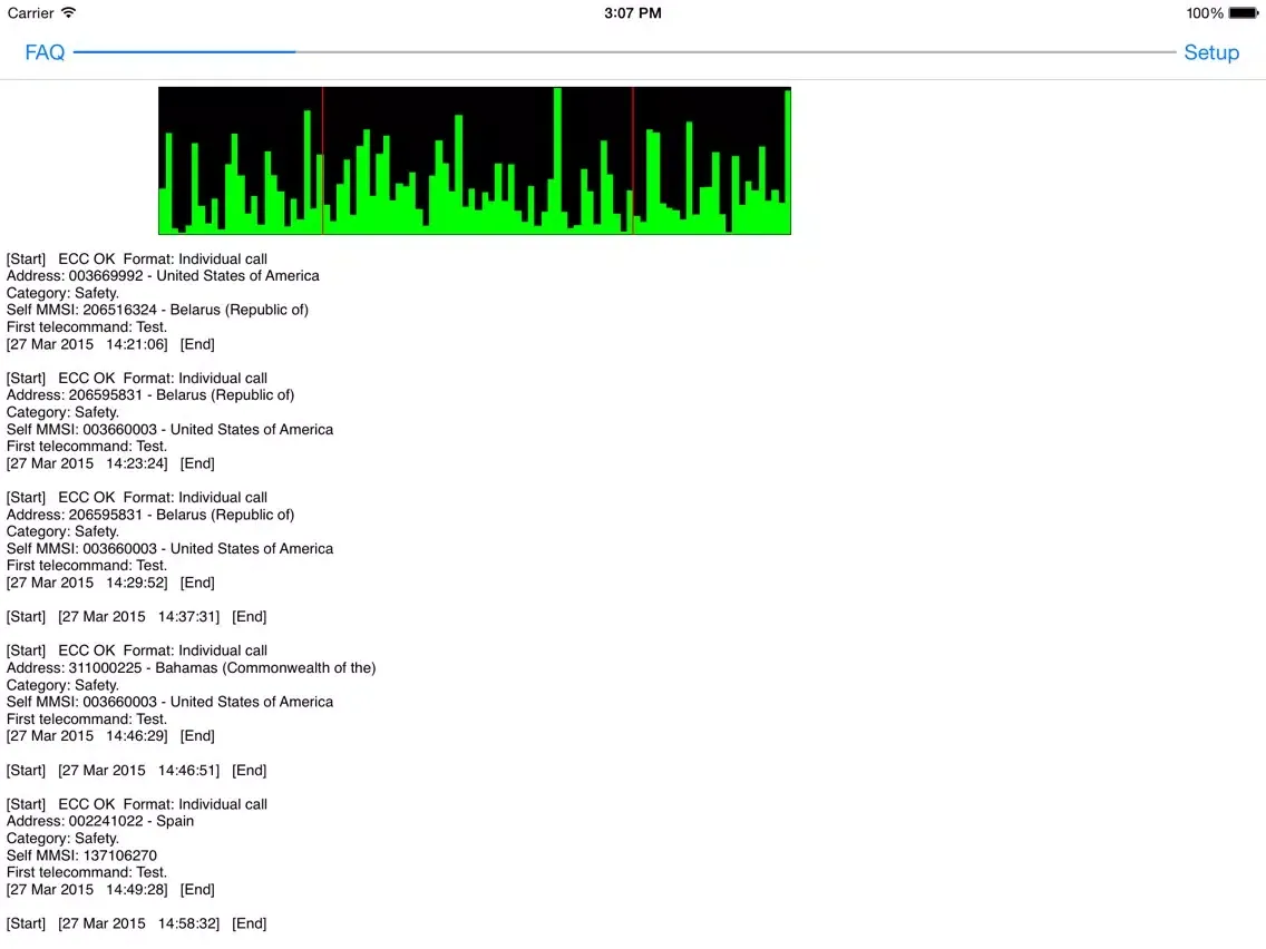 GMDSS Global Marine Distress and Safety System Decoder iPad  स्क्रीनशॉट
