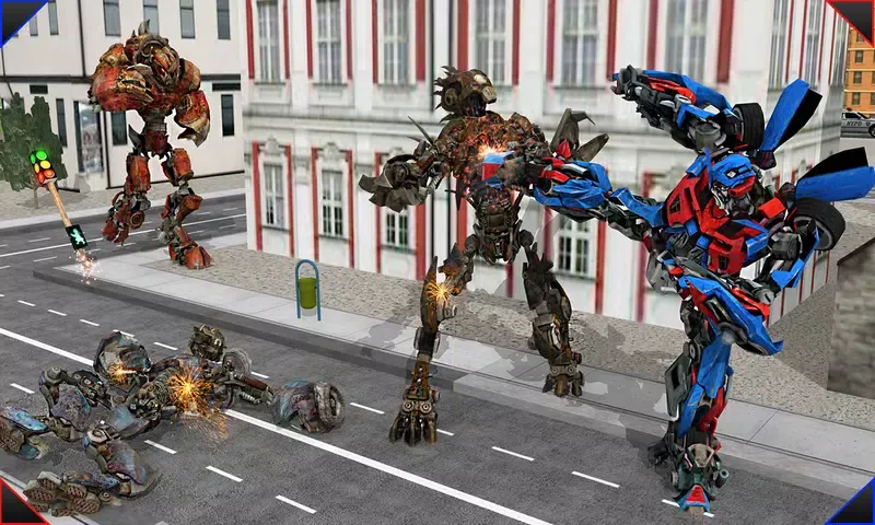Tangkapan skrin Police Robot Transform Story