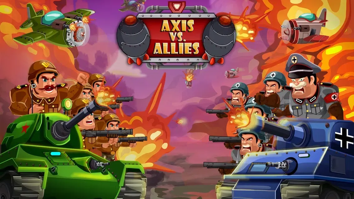 Axis Vs. Allies - Tower Defense 1942应用截图