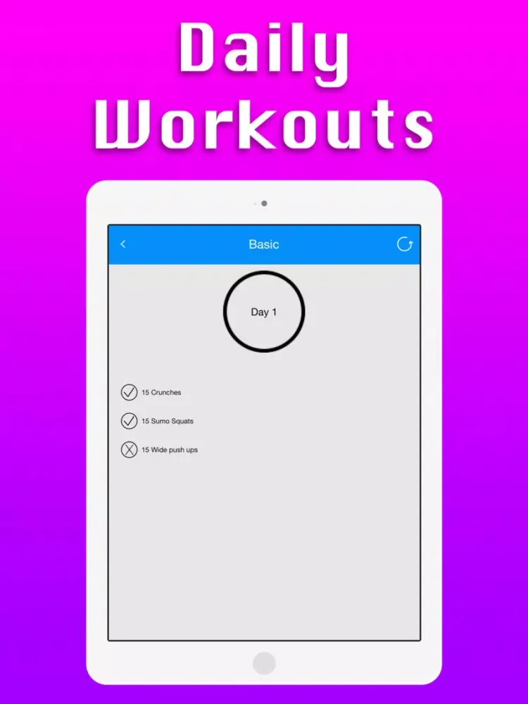 Pro 30 Day Fitness Challenge iPad  スクリーンショット