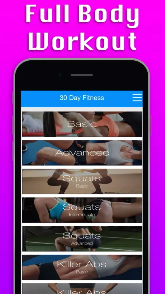 Pro 30 Day Fitness Challenge スクリーンショット