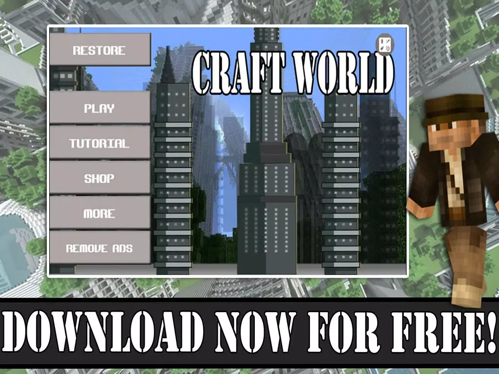 Tangkapan skrin Craft World - Multiplayer Rope Swing Game iPad