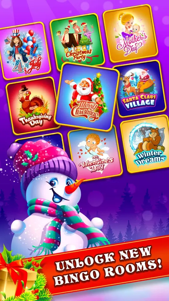 Tangkapan layar Christmas Bingo Santa's Gifts