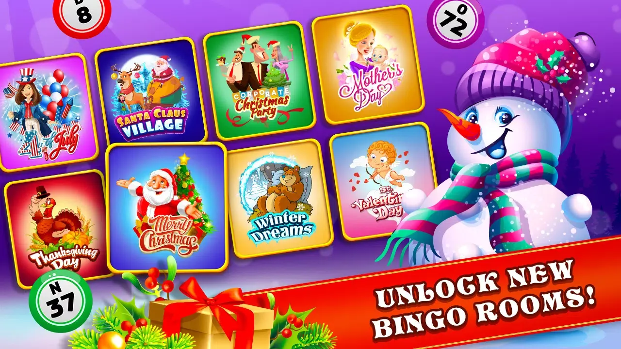 Tangkapan layar Christmas Bingo Santa's Gifts