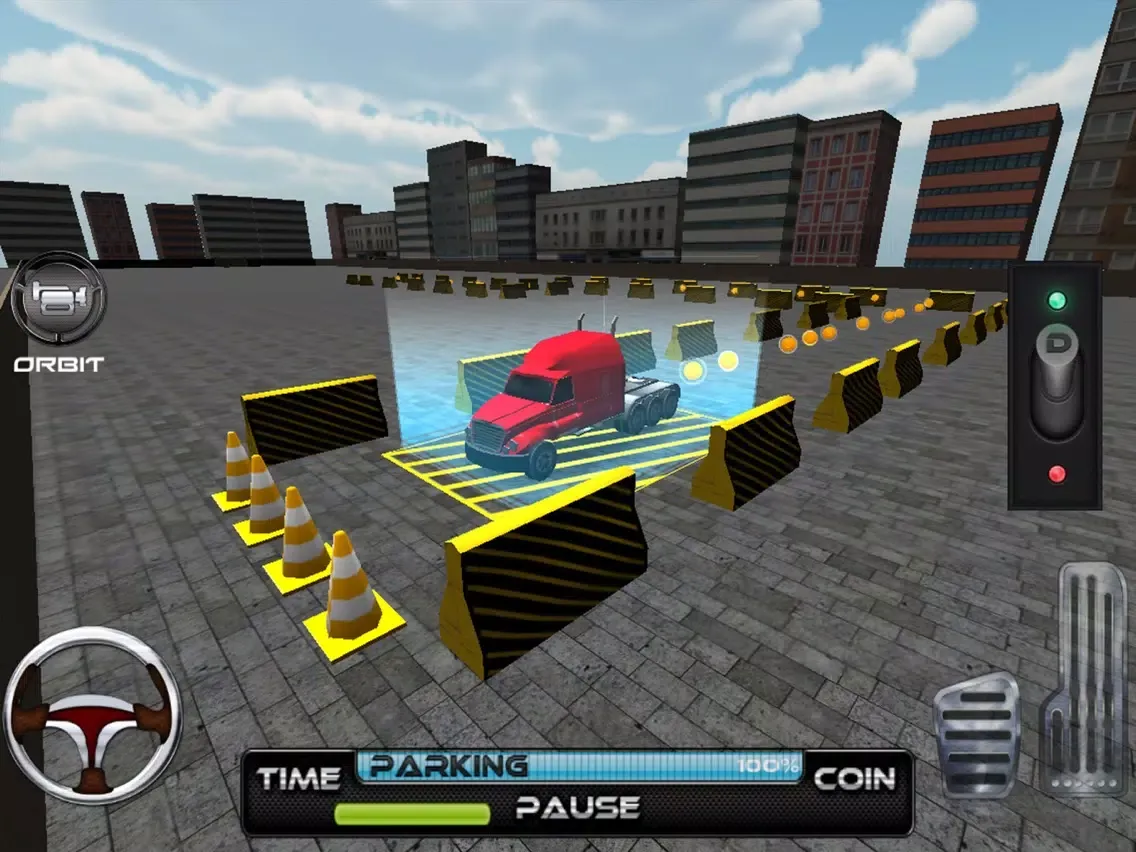 Скриншоты Super Big Rig Parking School - Greenhorn Semi Truck Driving Simulator Challenge iPad 