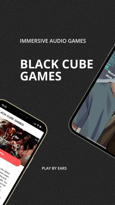 Capturas de tela do Black cube games | Audio games