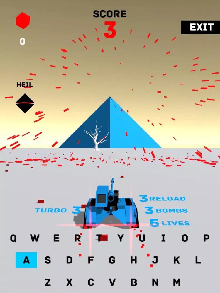 Super Qwerty Tank Z iPad  스크린샷