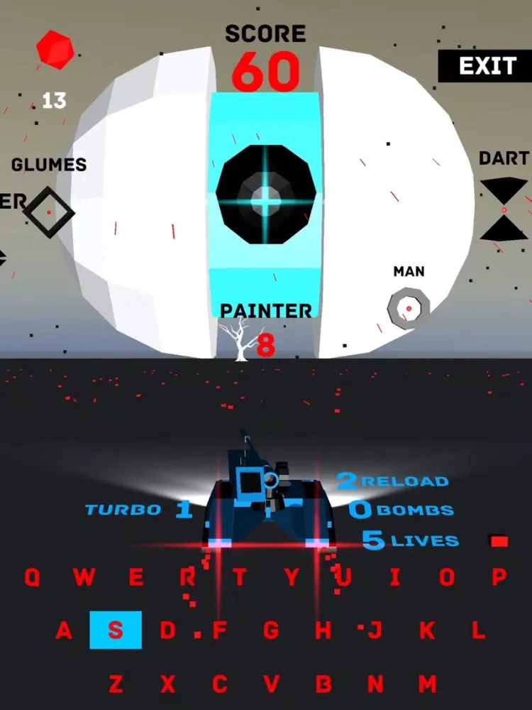 Super Qwerty Tank Z iPad  스크린샷