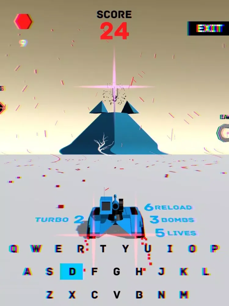 Super Qwerty Tank Z iPad  스크린샷