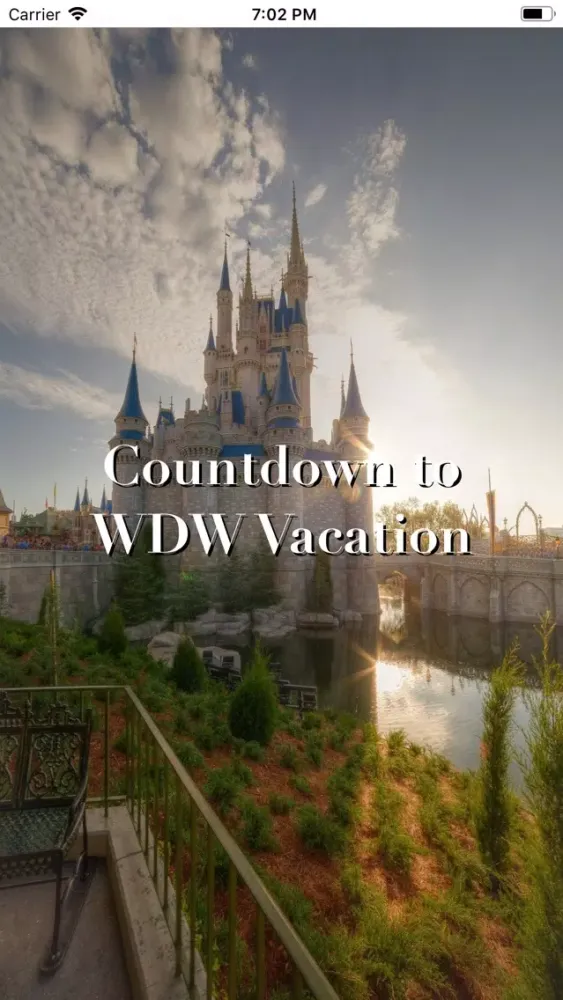 Ảnh chụp màn hình của Countdown to WDW Vacation