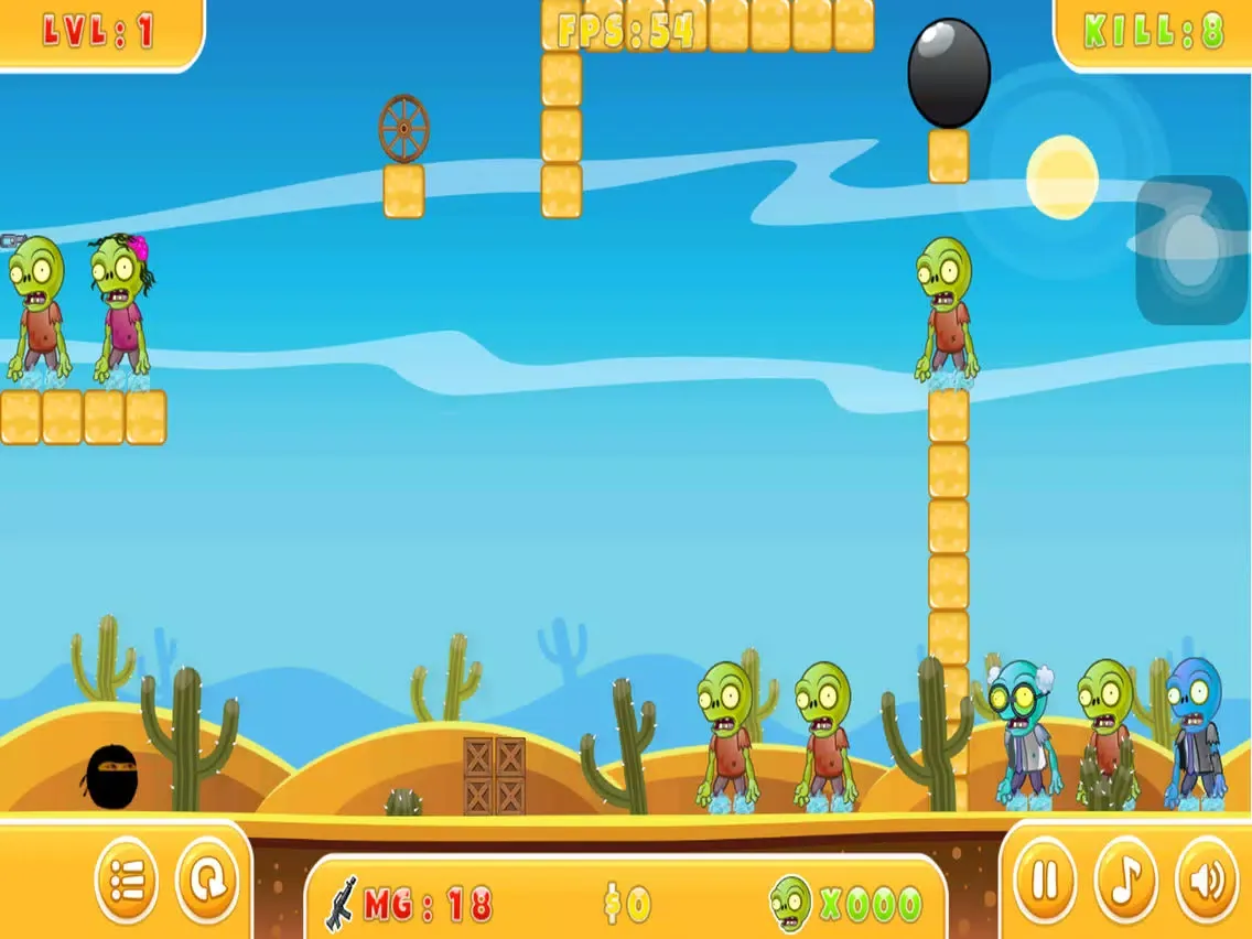 Nya Nya Orange: Zombie Apocalypse iPad  स्क्रीनशॉट
