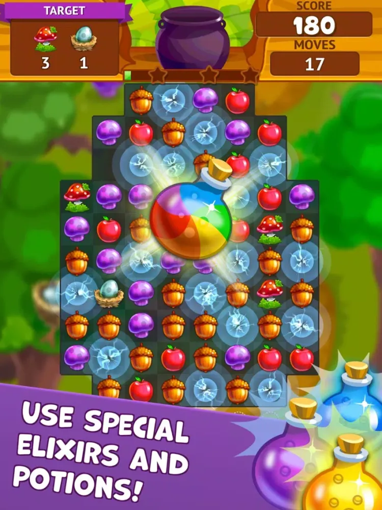 Captures d'écran de Charmwood - Magical Journey - Match 3 iPad 