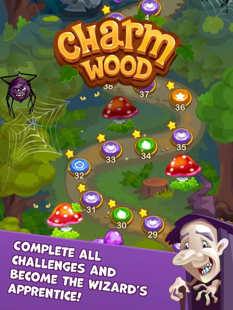 Captures d'écran de Charmwood - Magical Journey - Match 3 iPad 
