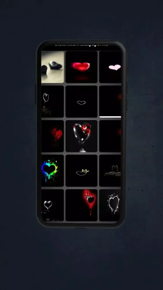 Black heart wallpaper应用截图