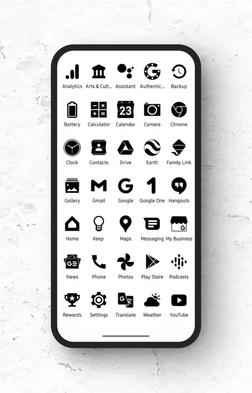 Zwart - Black Icon Pack-screenshot-1