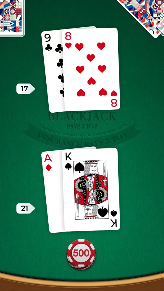 Blackjack应用截图