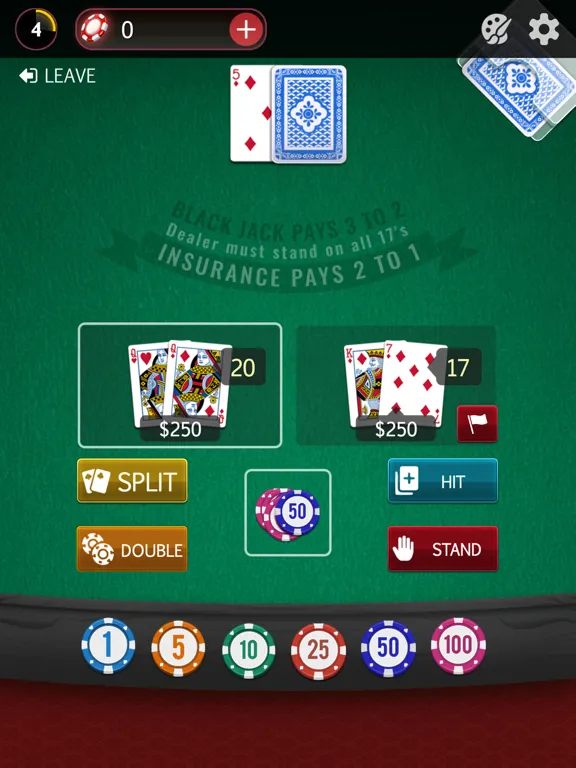 Capturas de pantalla de Blackjack 21: Casino Game iPad 