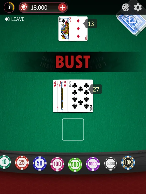 Capturas de pantalla de Blackjack 21: Casino Game iPad 
