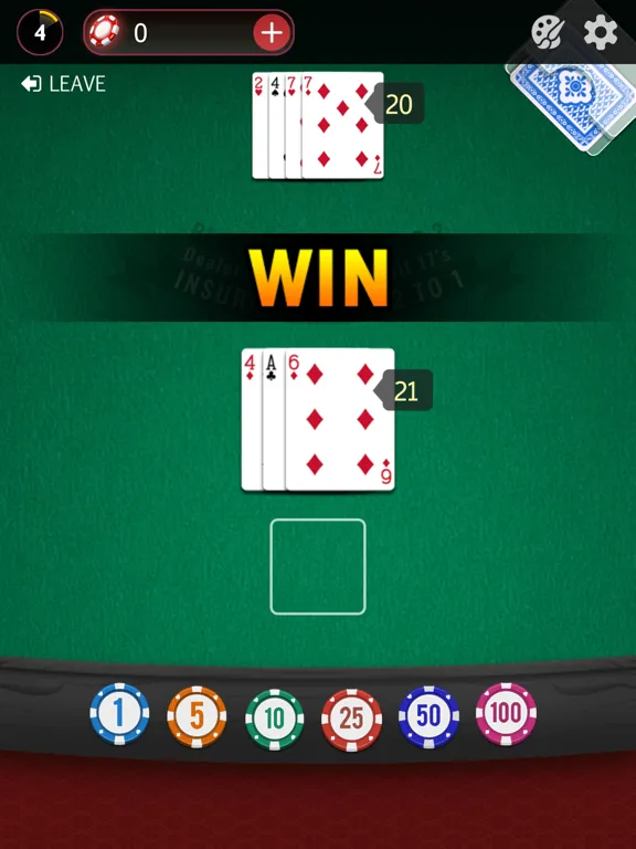 Capturas de pantalla de Blackjack 21: Casino Game iPad 