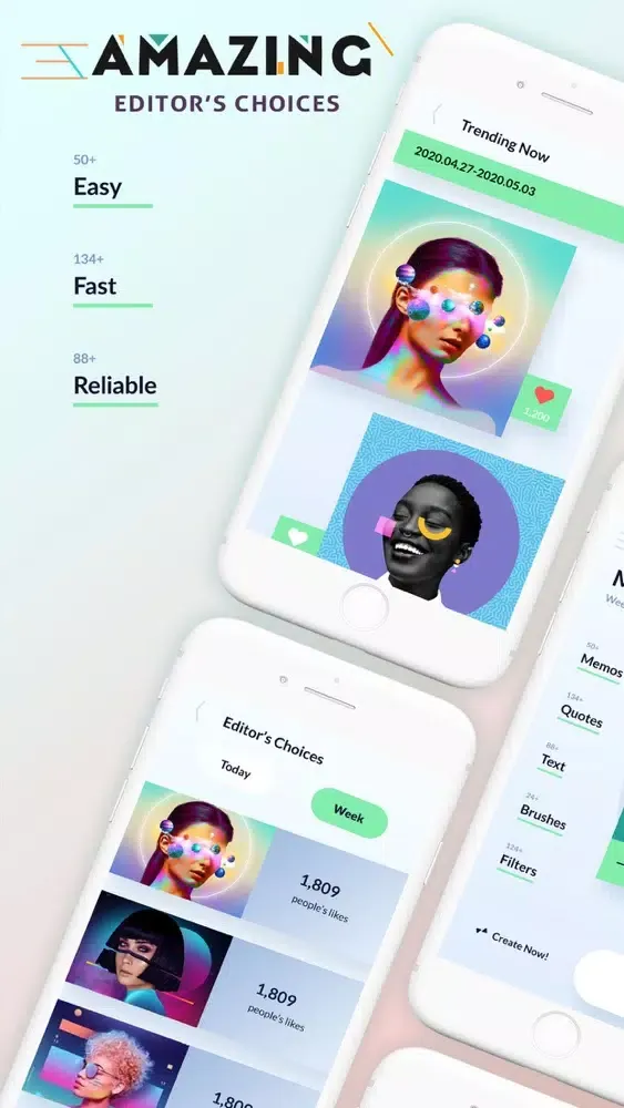 Captures d'écran de Top Likes Moments - Post Maker