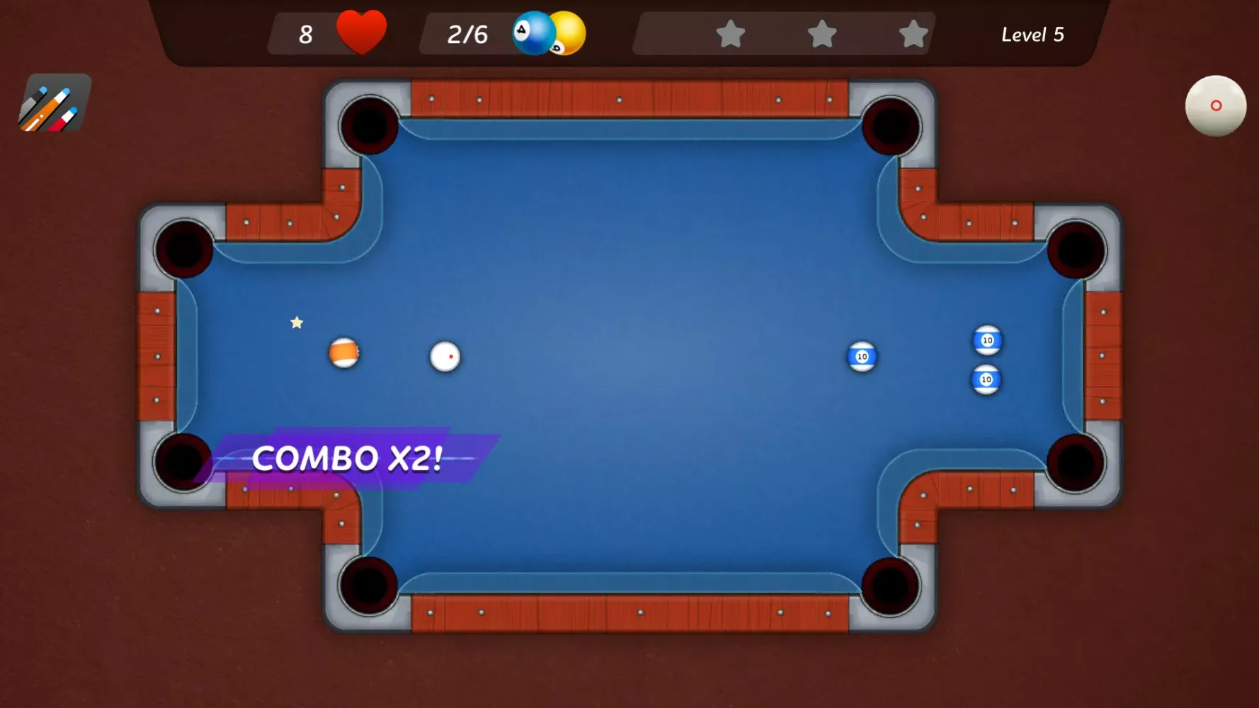 Screenshot di Pool Pocket - Billiard Puzzle