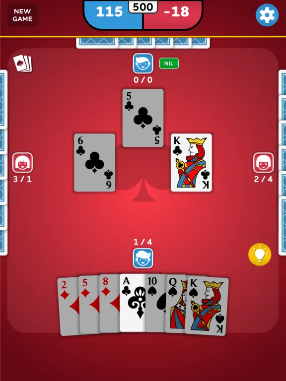 Capturas de tela do Spades - Cards Game iPad 