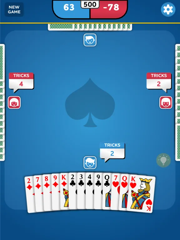 Capturas de tela do Spades - Cards Game iPad 