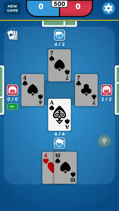 Capturas de tela do Spades - Cards Game