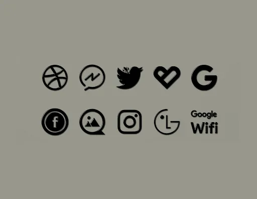 Tangkapan skrin Black-PD Icon Pack