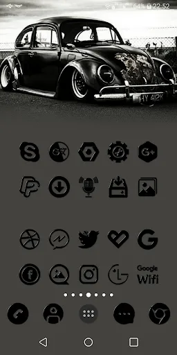 Tangkapan skrin Black-PD Icon Pack