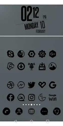 Tangkapan skrin Black-PD Icon Pack