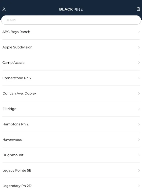 Captures d'écran de Black Pine Homes iPad 