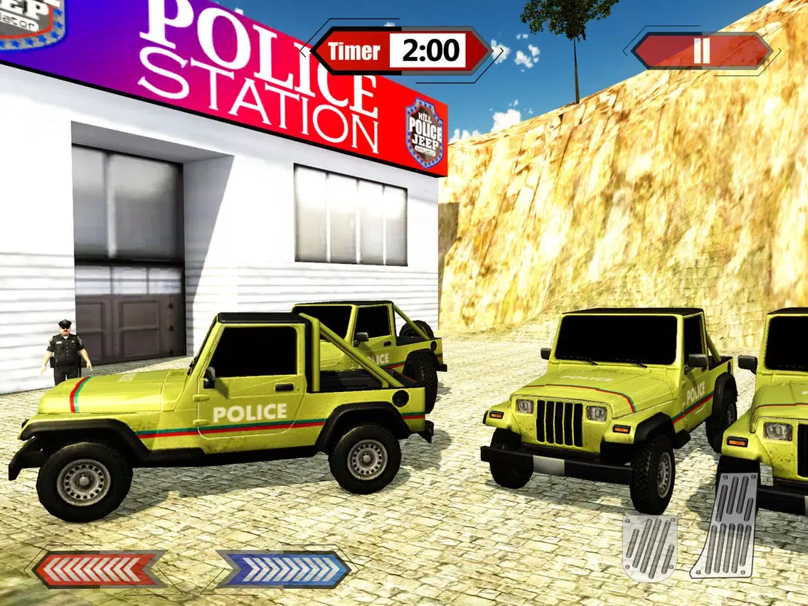Ảnh chụp màn hình của Hill Police Jeep Simulator & 4x4 Chase Driving iPad 