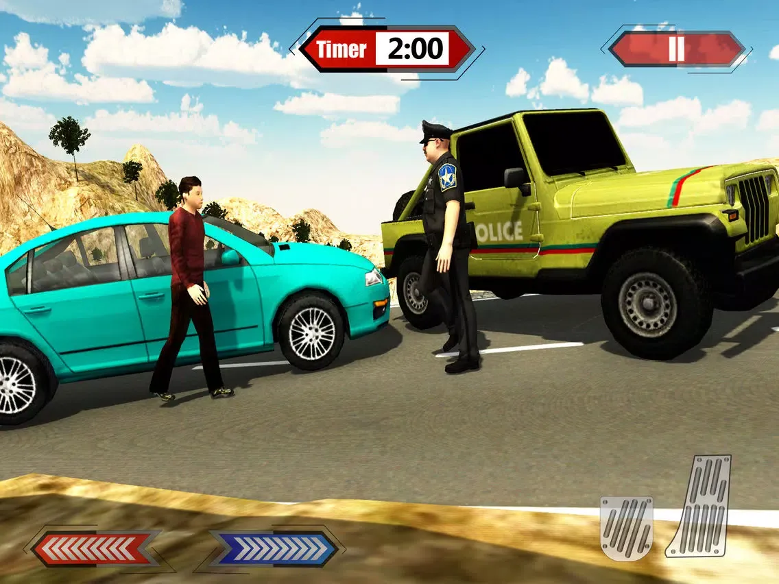 Ảnh chụp màn hình của Hill Police Jeep Simulator & 4x4 Chase Driving iPad 