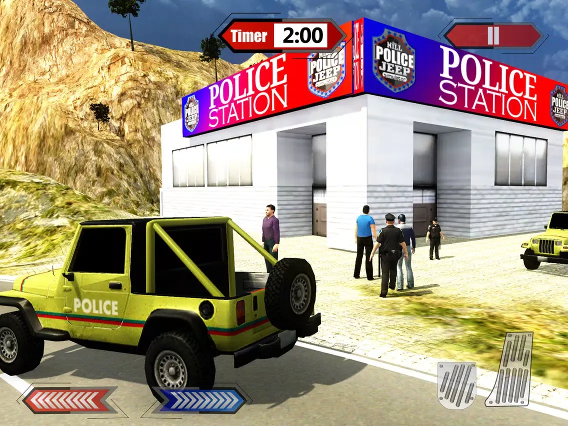Ảnh chụp màn hình của Hill Police Jeep Simulator & 4x4 Chase Driving iPad 