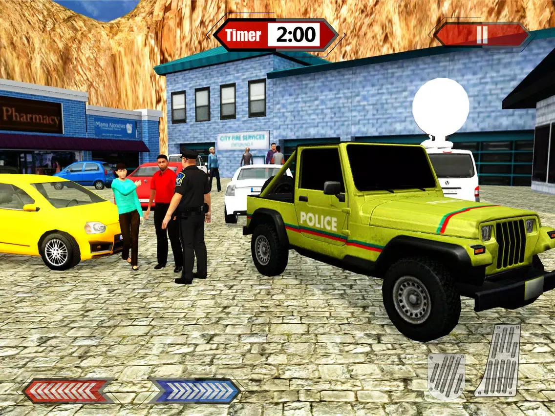 Ảnh chụp màn hình của Hill Police Jeep Simulator & 4x4 Chase Driving iPad 