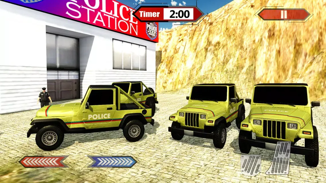 Ảnh chụp màn hình của Hill Police Jeep Simulator & 4x4 Chase Driving
