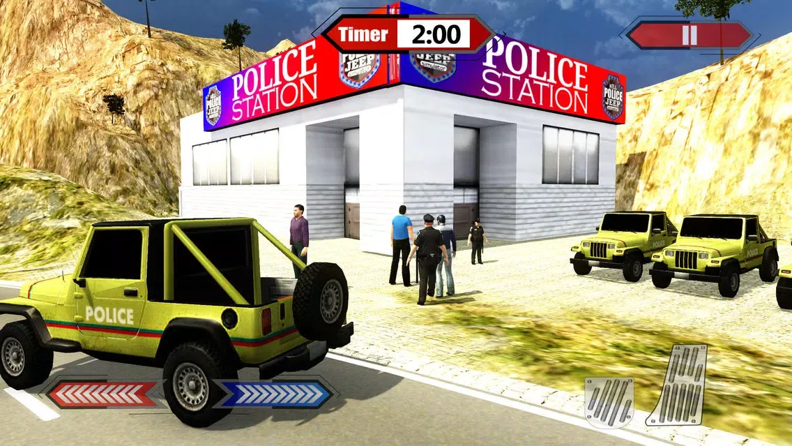 Ảnh chụp màn hình của Hill Police Jeep Simulator & 4x4 Chase Driving