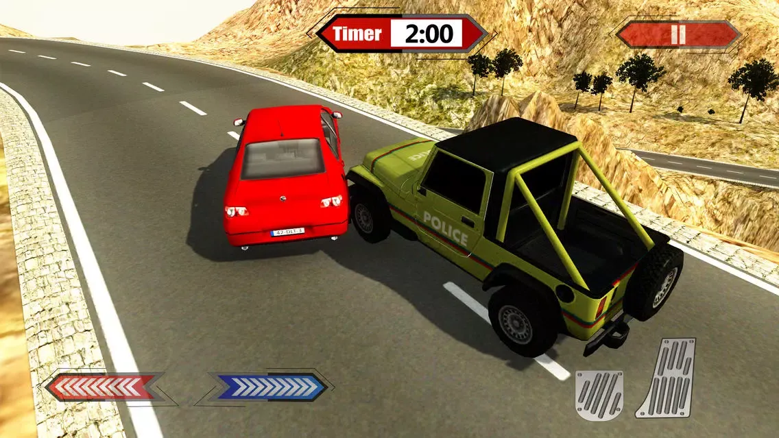 Ảnh chụp màn hình của Hill Police Jeep Simulator & 4x4 Chase Driving