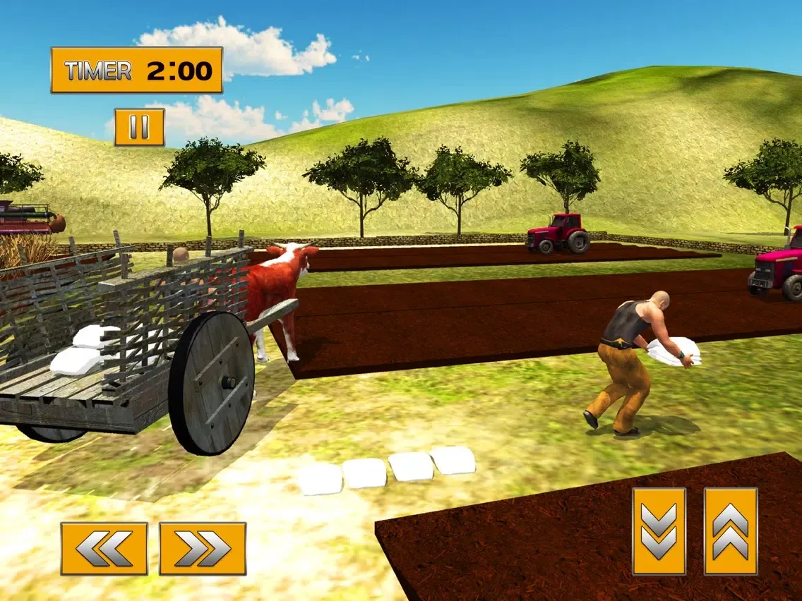 ภาพหน้าจอของ Offroad Bull Cart Hill Rider & Bullock Riding Sim iPad 
