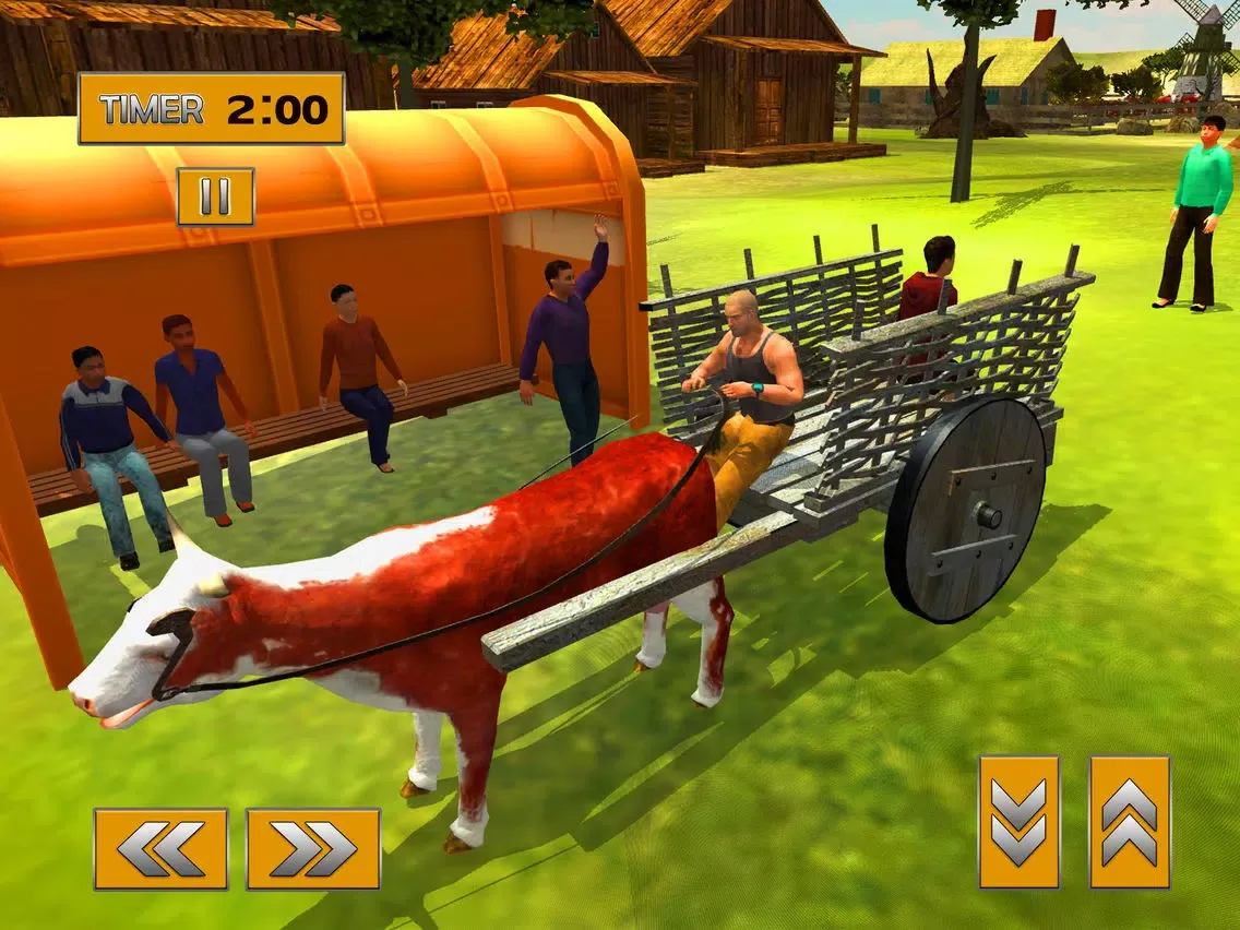 ภาพหน้าจอของ Offroad Bull Cart Hill Rider & Bullock Riding Sim iPad 