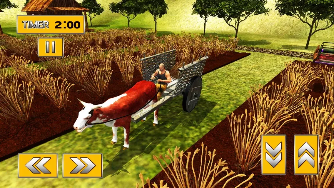 ภาพหน้าจอของ Offroad Bull Cart Hill Rider & Bullock Riding Sim