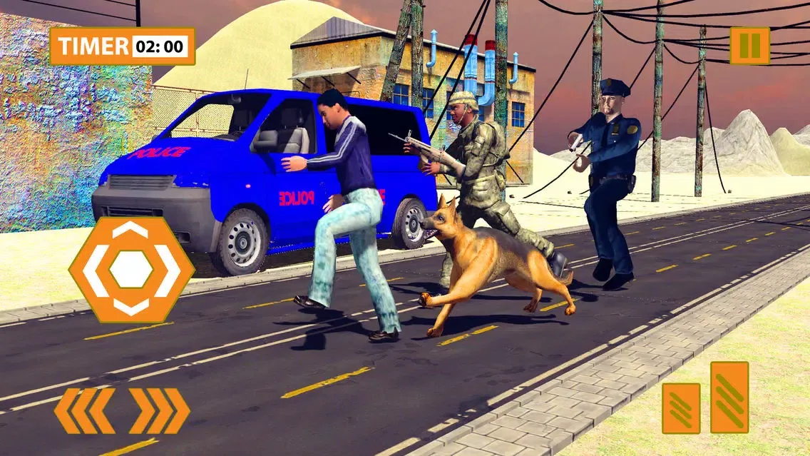 Police Dog Sniffer Border Patrol & Transport Duty应用截图